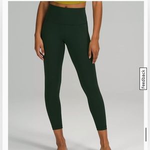 Lululemon Wunder Under legging 25 Luxtreme- Rainforest Green - Size 6